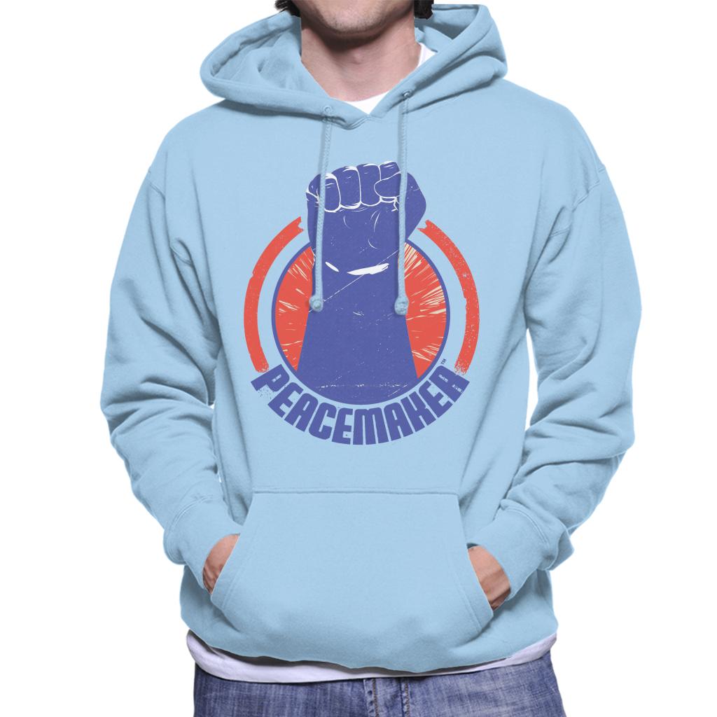 Peacemaker Blue Fist Men's Hooded Sweatshirt-ALL + EVERY