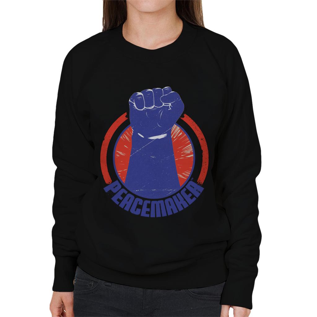 Peacemaker Blue Fist Women's Sweatshirt-ALL + EVERY