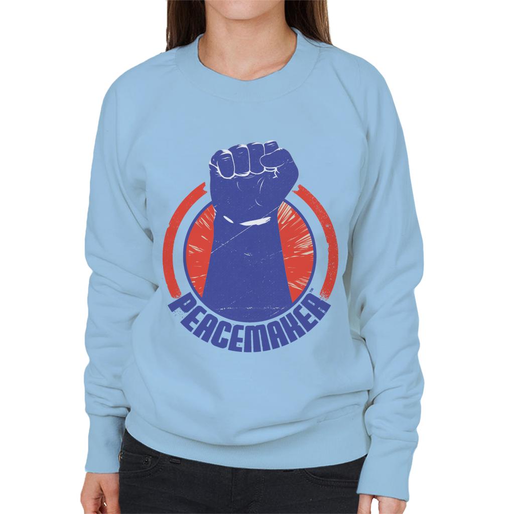 Peacemaker Blue Fist Women's Sweatshirt-ALL + EVERY