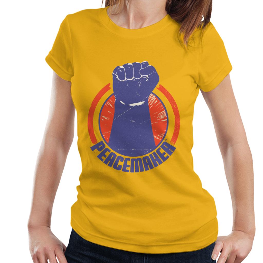 Peacemaker Blue Fist Women's T-Shirt-ALL + EVERY