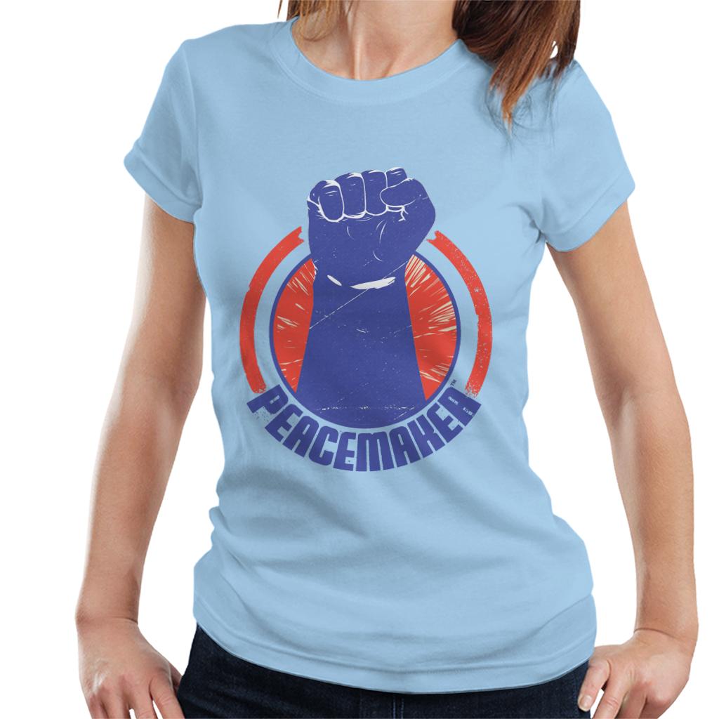 Peacemaker Blue Fist Women's T-Shirt-ALL + EVERY