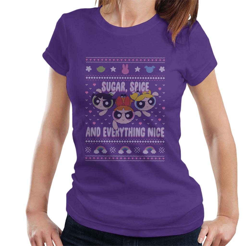 Powerpuff Girls Christmas Sugar Spice And Everything Nice Women's T-Shirt-ALL + EVERY