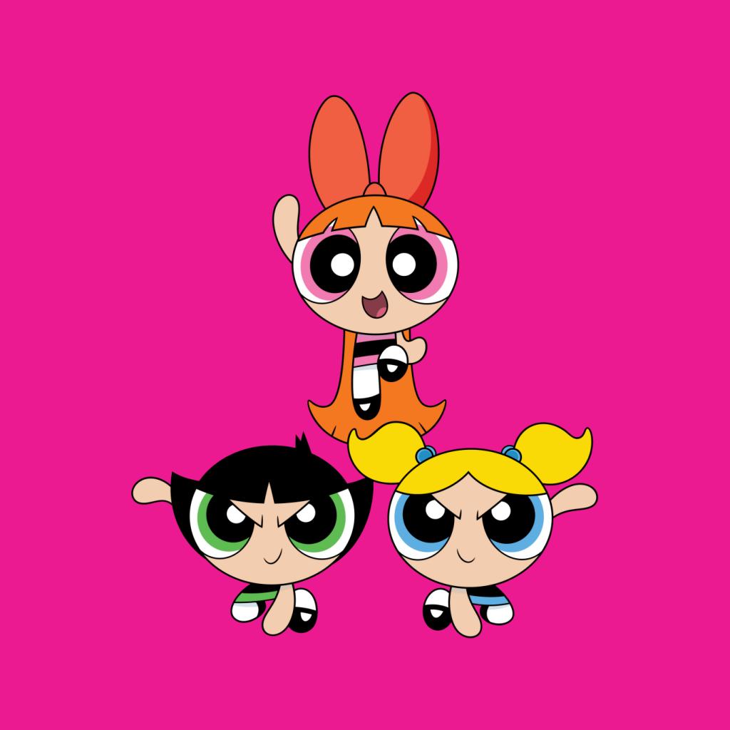 Powerpuff Girls Action Pose Kid's T-Shirt-ALL + EVERY