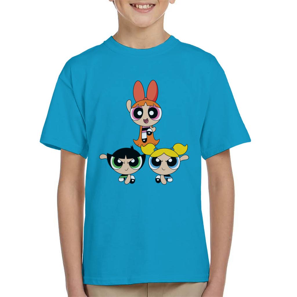 Powerpuff Girls Action Pose Kid's T-Shirt-ALL + EVERY