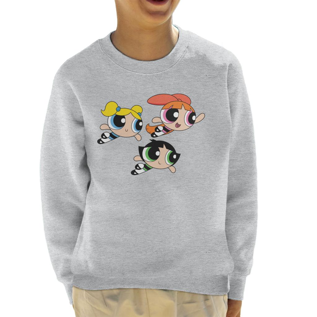 Powerpuff Girls Flying Kid's Sweatshirt-ALL + EVERY