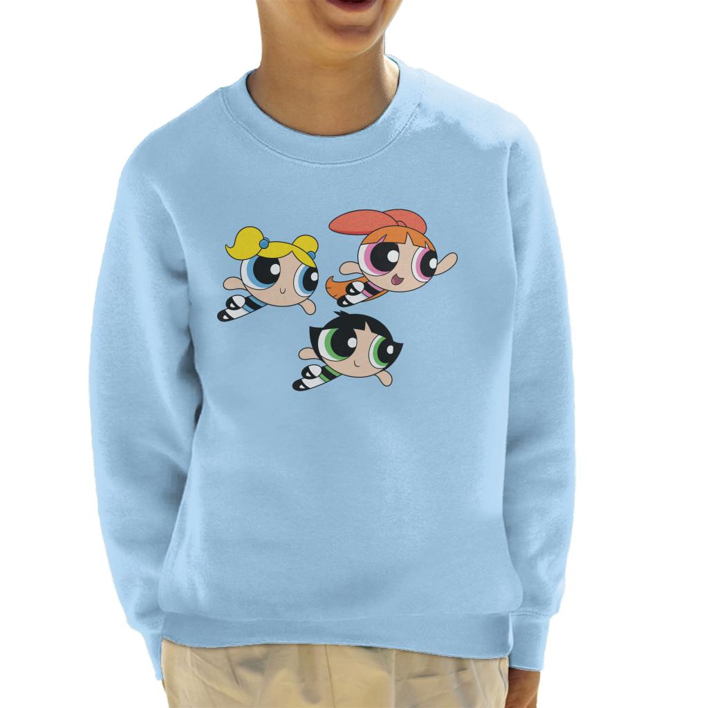 Powerpuff Girls Flying Kid's Sweatshirt-ALL + EVERY