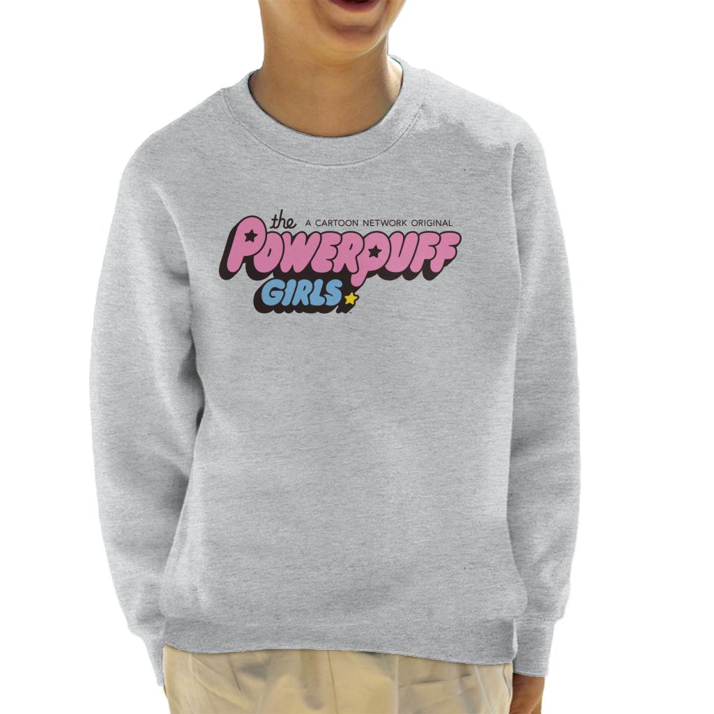 Powerpuff Girls Bubble Text Logo Kid's Sweatshirt-ALL + EVERY