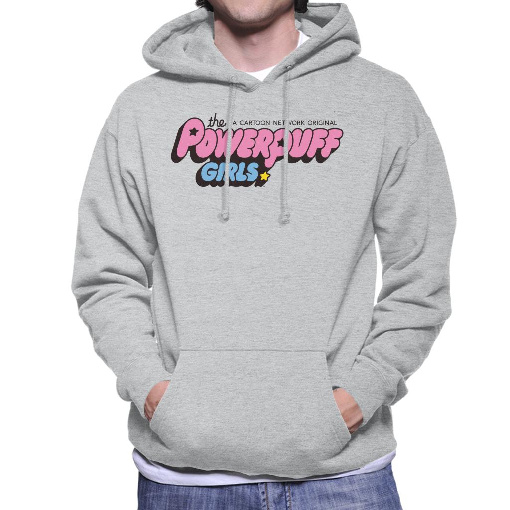 Powerpuff Girls Bubble Text Logo Men's Hooded Sweatshirt-ALL + EVERY