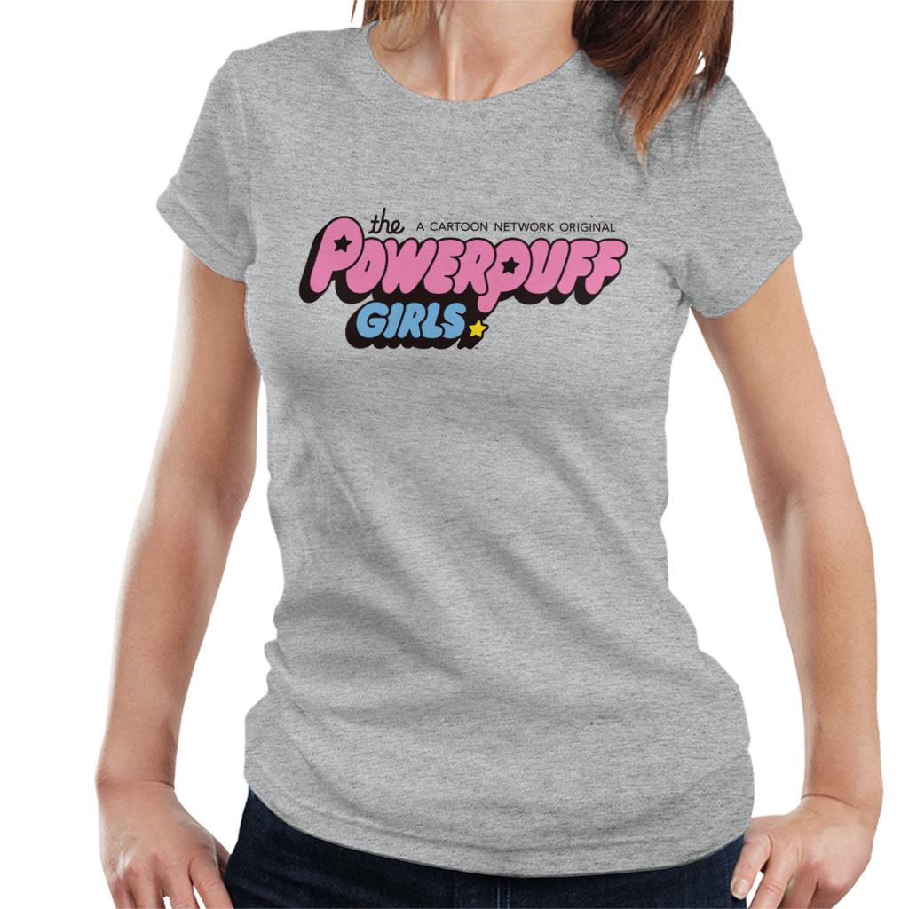 Powerpuff Girls Bubble Text Logo Women's T-Shirt-ALL + EVERY