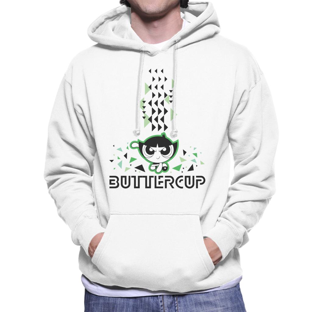 Powerpuff Girls Buttercup Abstract Triangle Art Men's Hooded Sweatshirt-ALL + EVERY