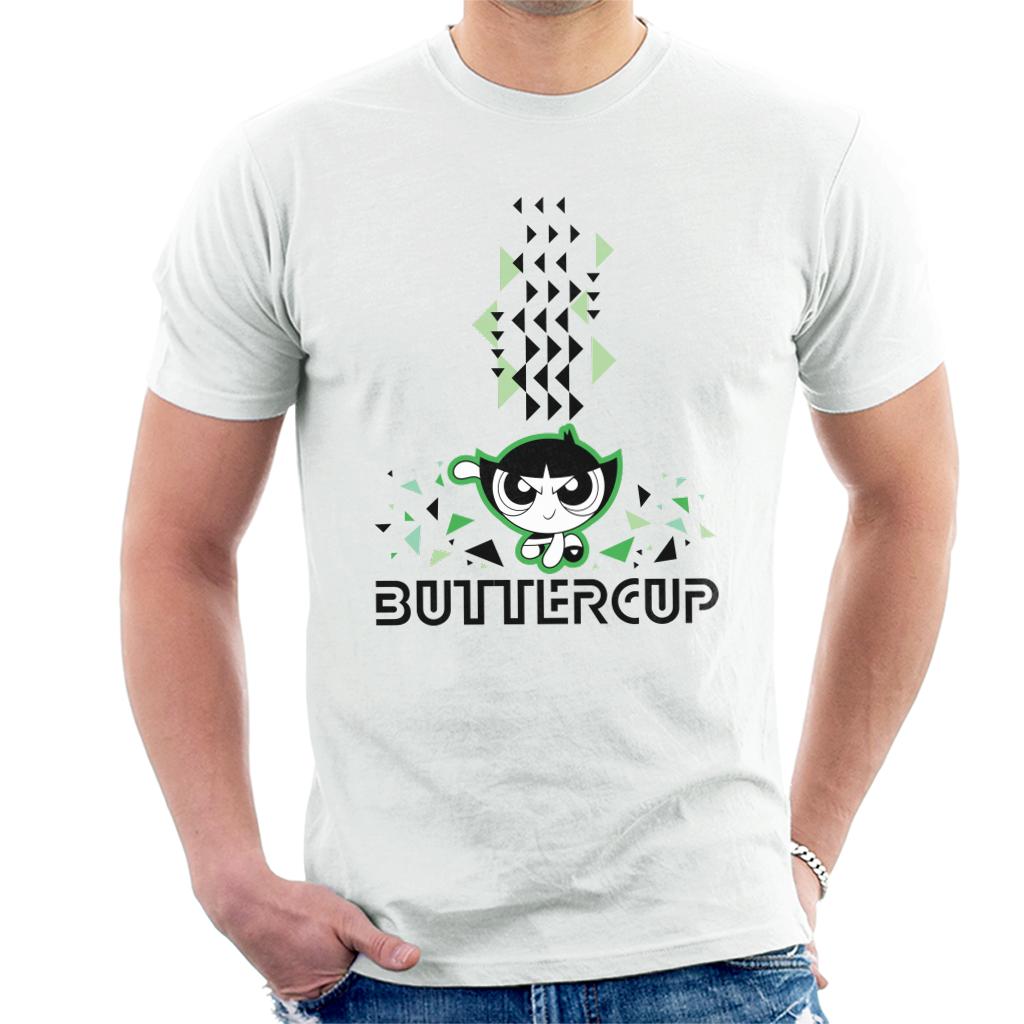 Powerpuff Girls Buttercup Abstract Triangle Art Men's T-Shirt-ALL + EVERY