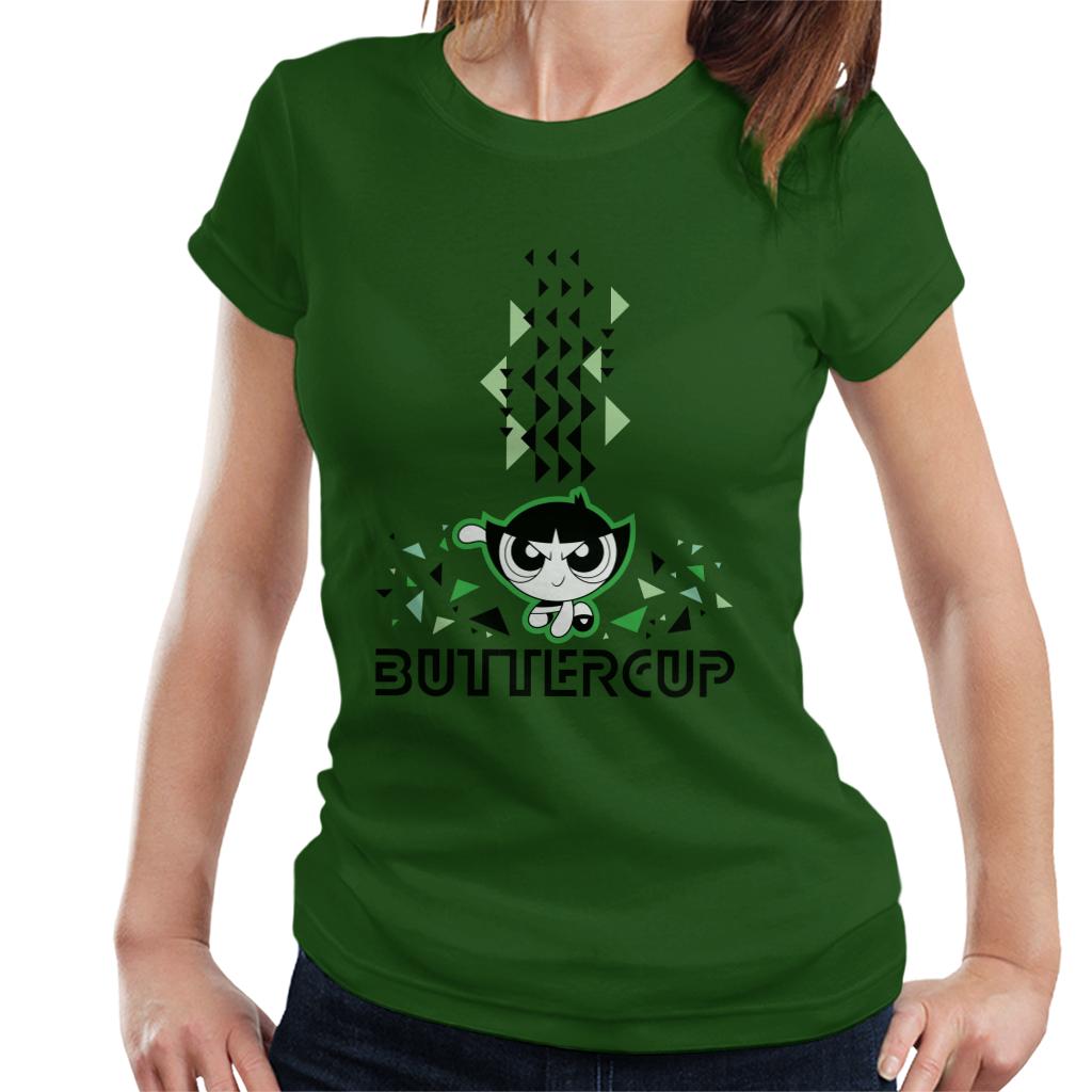 Powerpuff Girls Buttercup Abstract Triangle Art Women's T-Shirt-ALL + EVERY