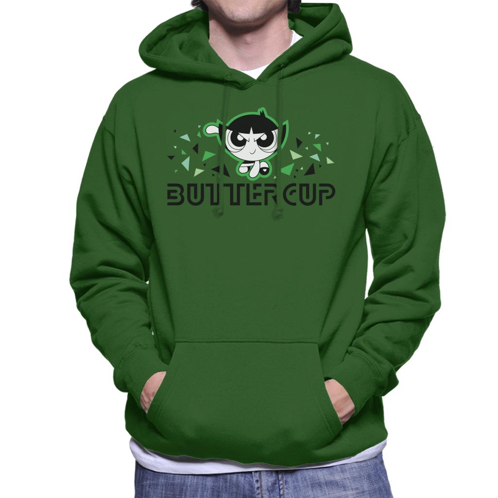 Powerpuff Girls Buttercup Triangle Art Men's Hooded Sweatshirt