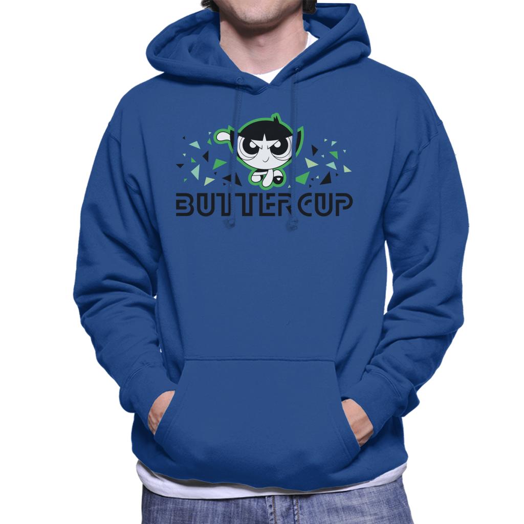 Powerpuff Girls Buttercup Triangle Art Men's Hooded Sweatshirt-ALL + EVERY