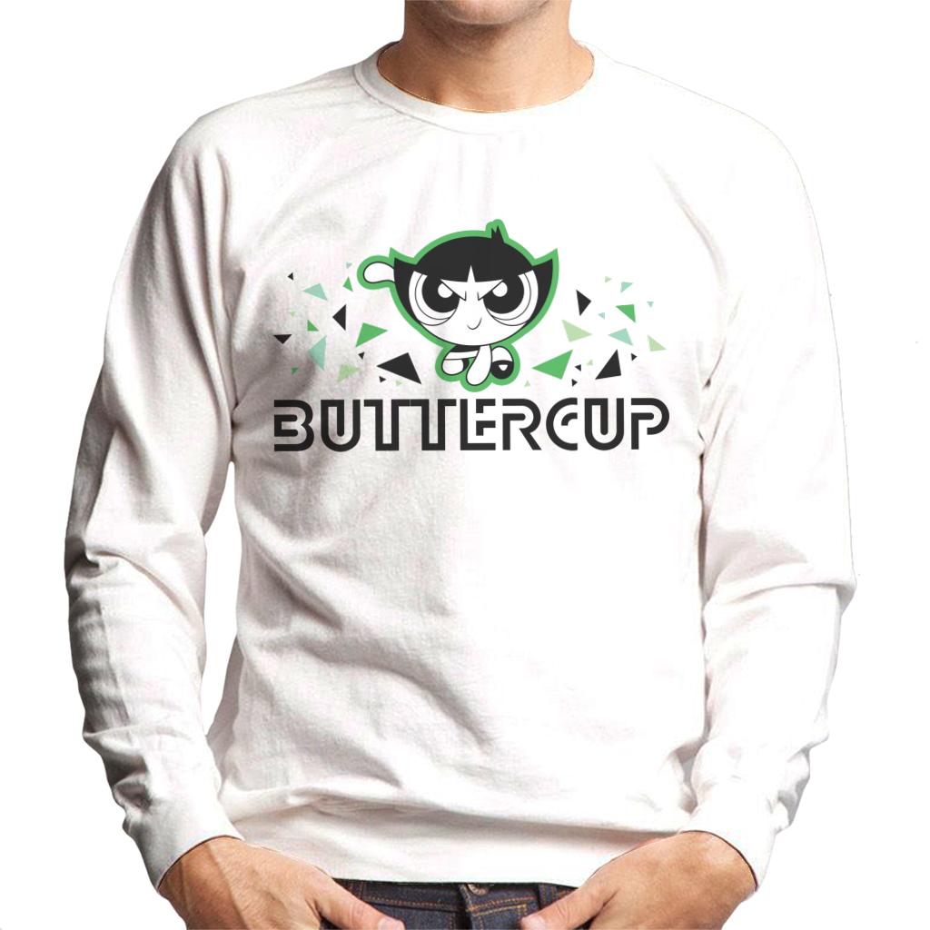 Powerpuff Girls Buttercup Triangle Art Men's Sweatshirt-ALL + EVERY