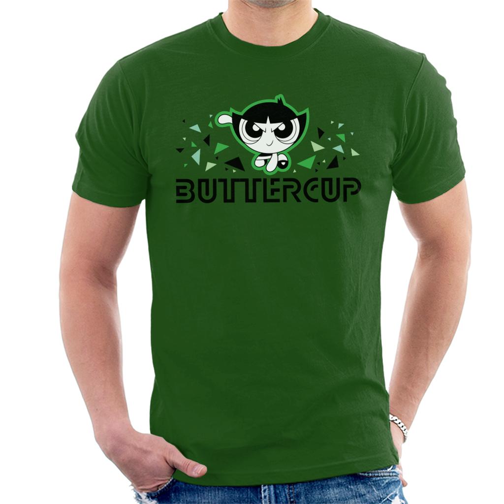 Powerpuff Girls Buttercup Triangle Art Men's T-Shirt-ALL + EVERY