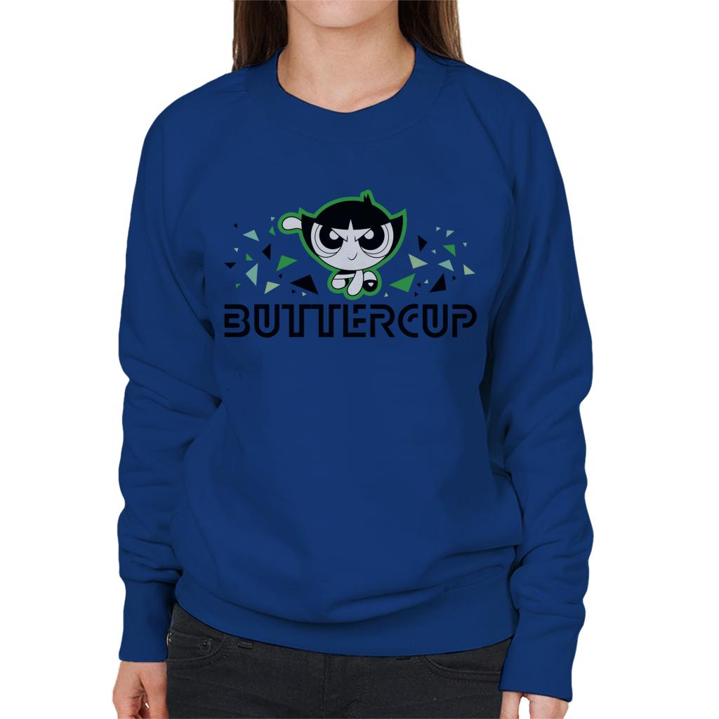 Powerpuff Girls Buttercup Triangle Art Women's Sweatshirt-ALL + EVERY