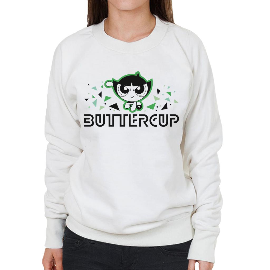 Powerpuff Girls Buttercup Triangle Art Women's Sweatshirt-ALL + EVERY