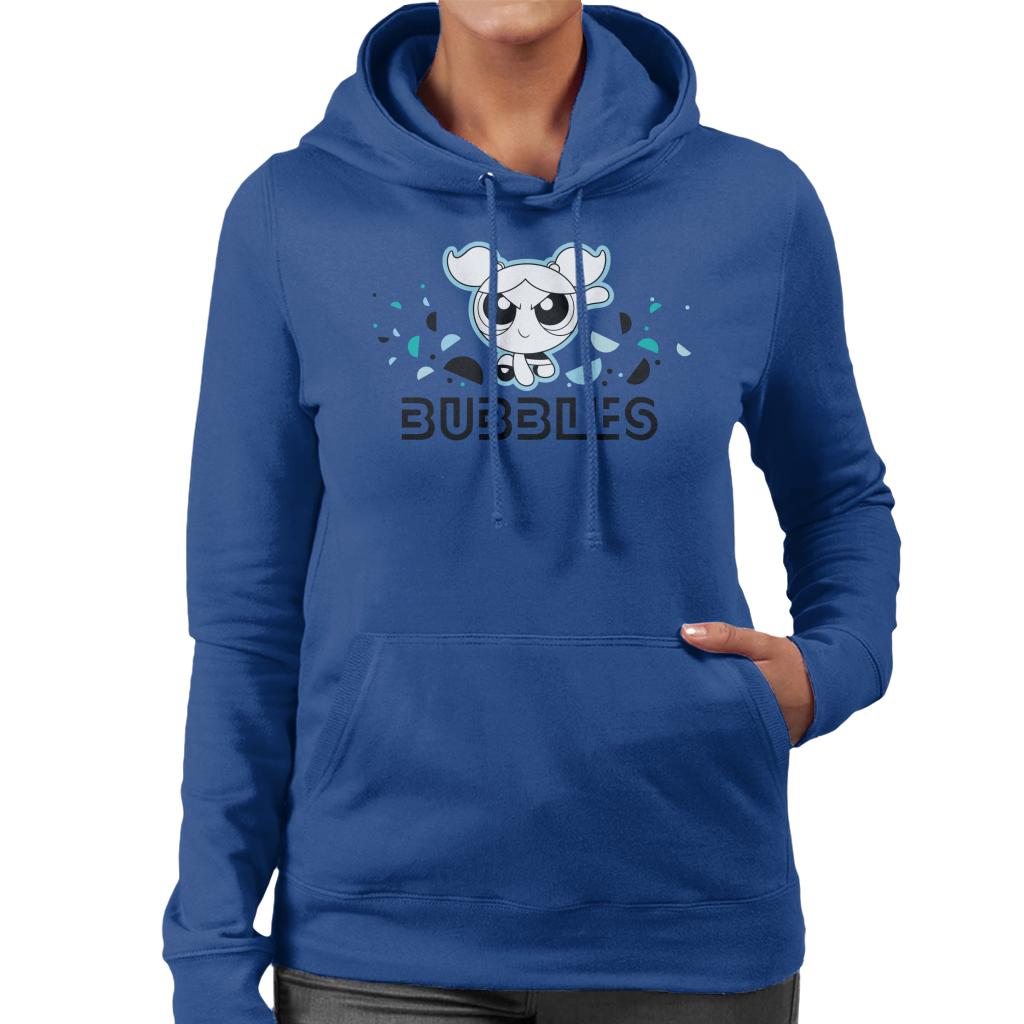 Powerpuff Girls Bubbles Circle Art Women's Hooded Sweatshirt-ALL + EVERY