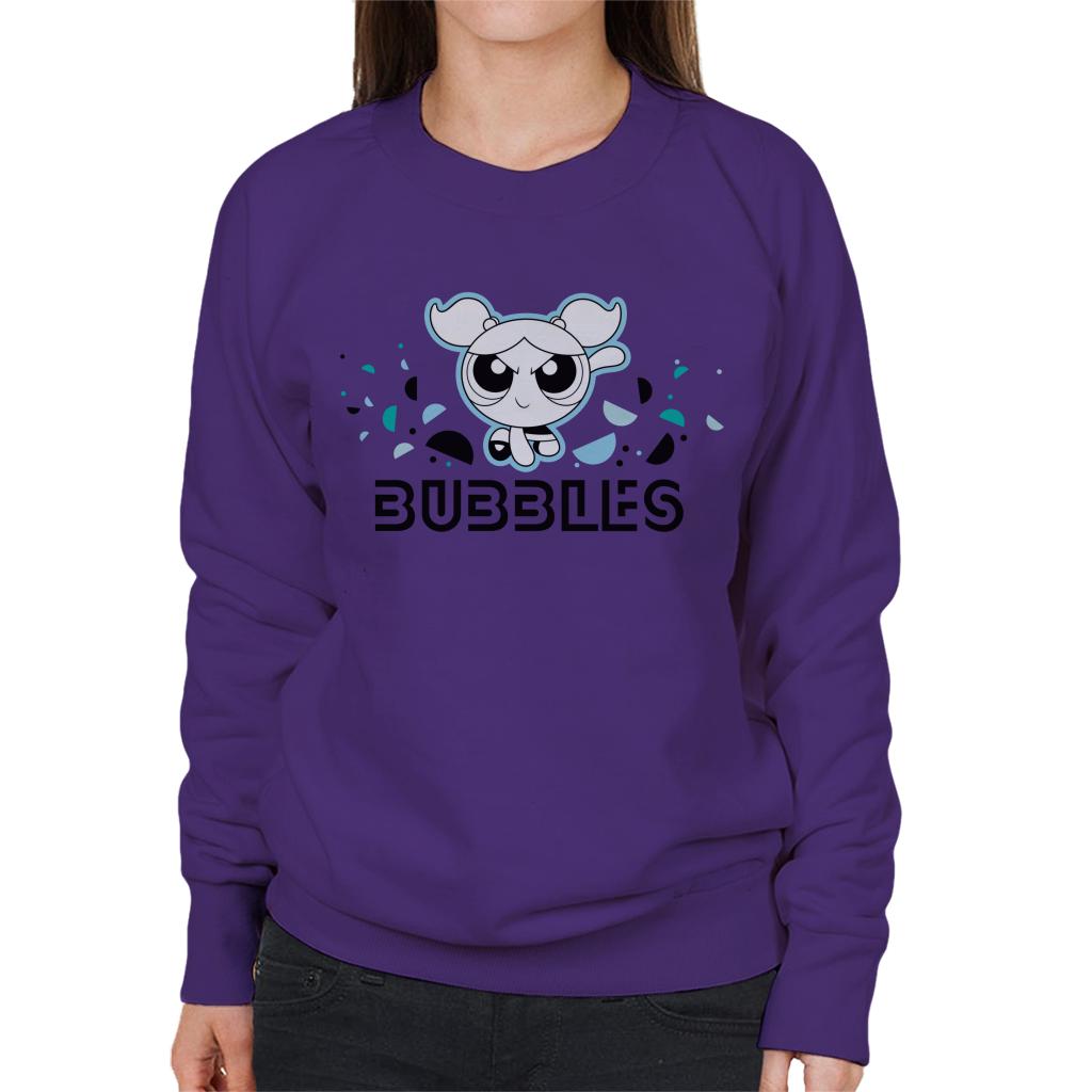 Powerpuff Girls Bubbles Circle Art Women's Sweatshirt-ALL + EVERY