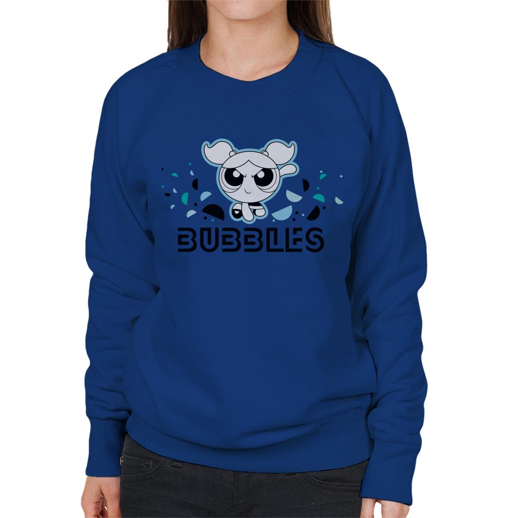 Powerpuff Girls Bubbles Circle Art Women's Sweatshirt-ALL + EVERY