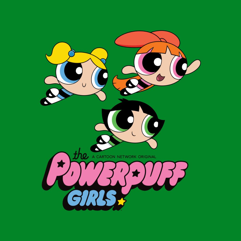 Powerpuff Girls Trio Smiling Flying Men's T-Shirt-ALL + EVERY