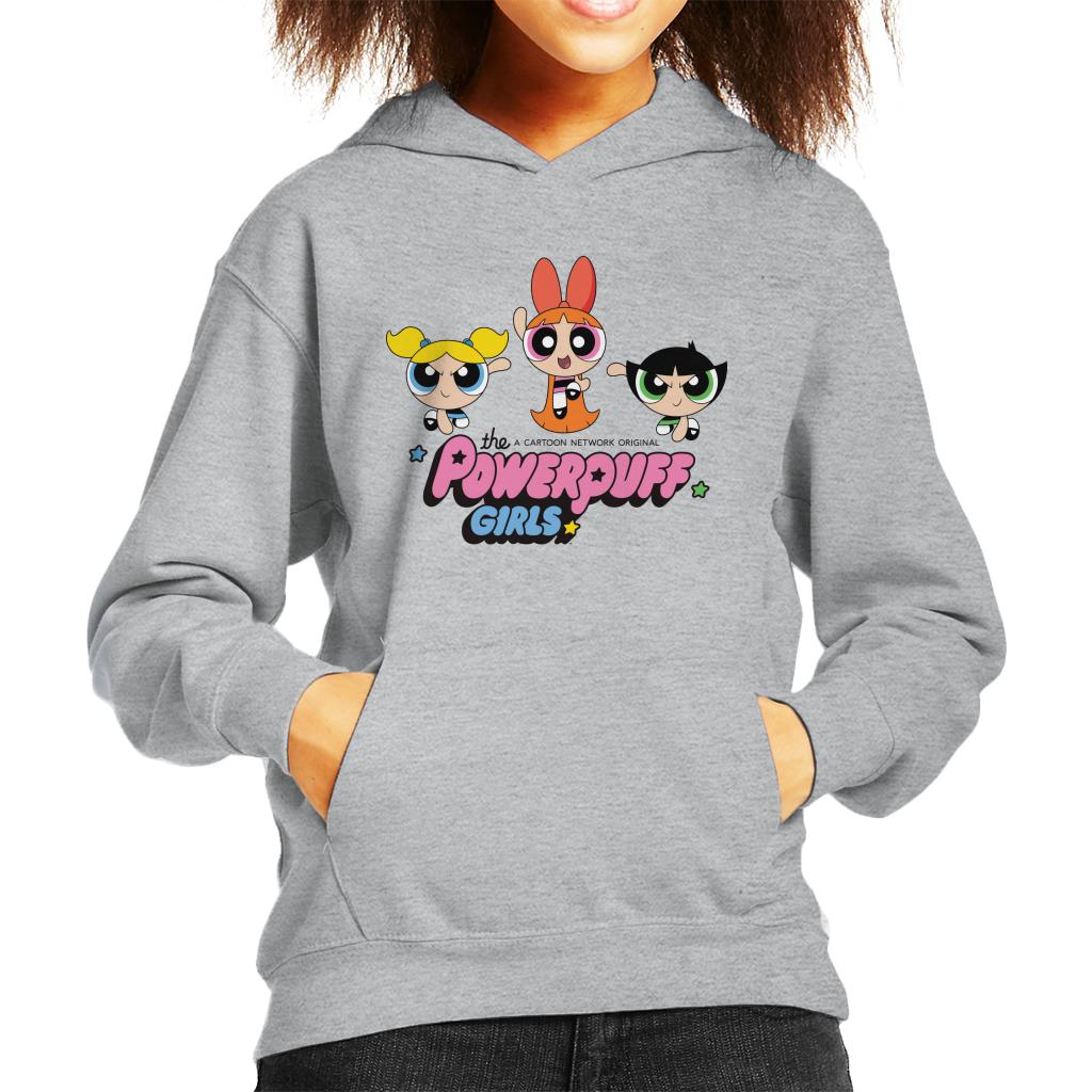 Powerpuff Girls Trio Blossom Jump Kid's Hooded Sweatshirt
