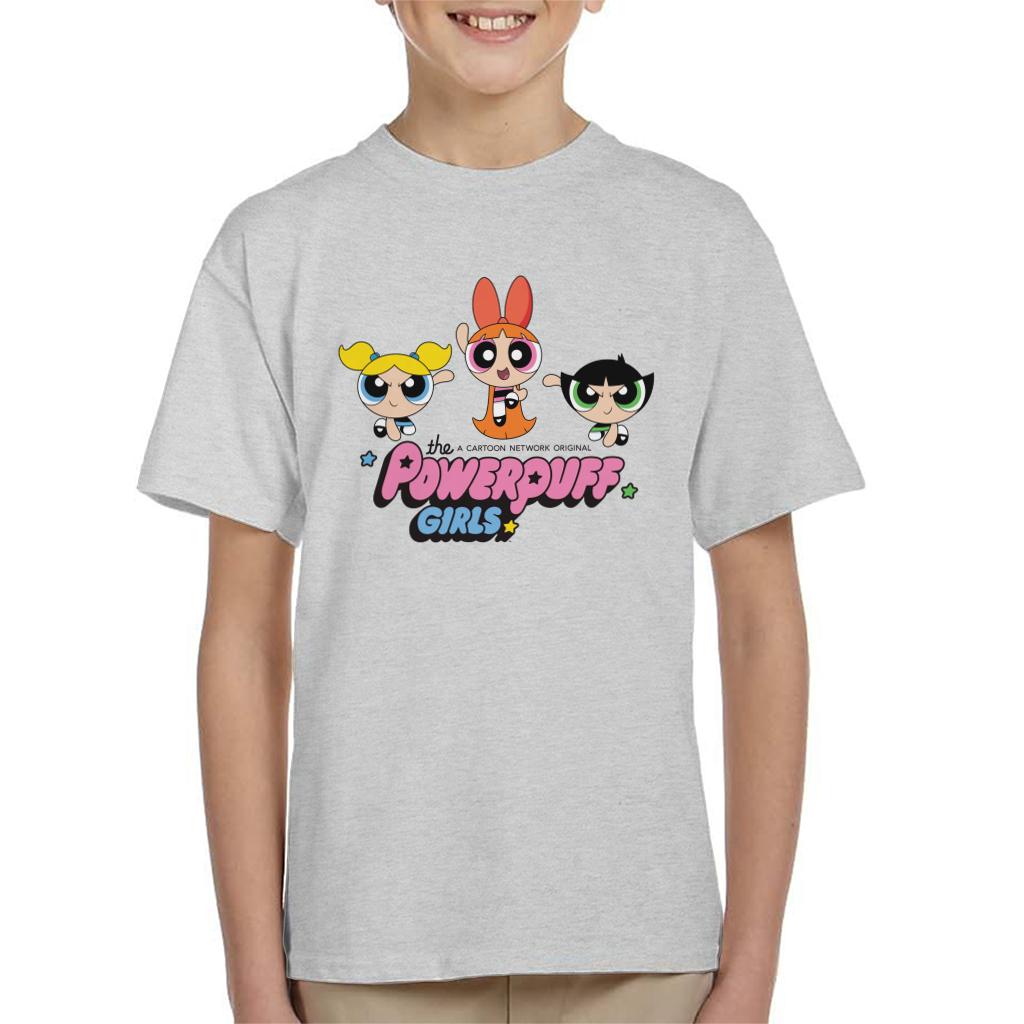 Powerpuff Girls Trio Blossom Jump Kid's T-Shirt