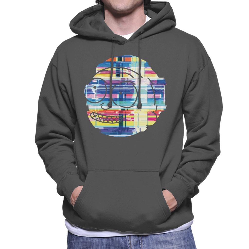 Rick and Morty Smith Static Head Men's Hooded Sweatshirt-ALL + EVERY