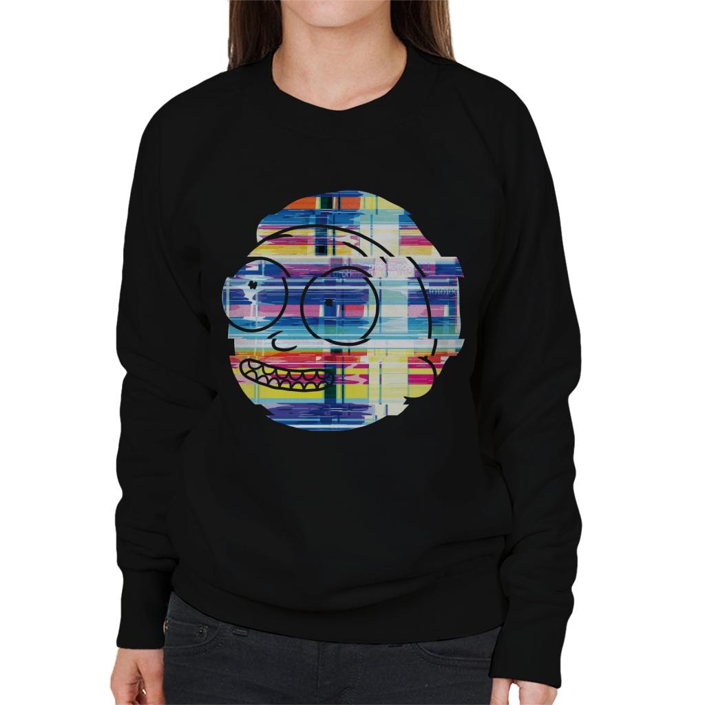 Rick and Morty Smith Static Head Women's Sweatshirt-ALL + EVERY