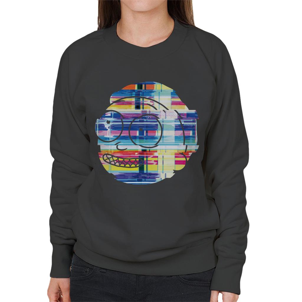 Rick and Morty Smith Static Head Women's Sweatshirt-ALL + EVERY