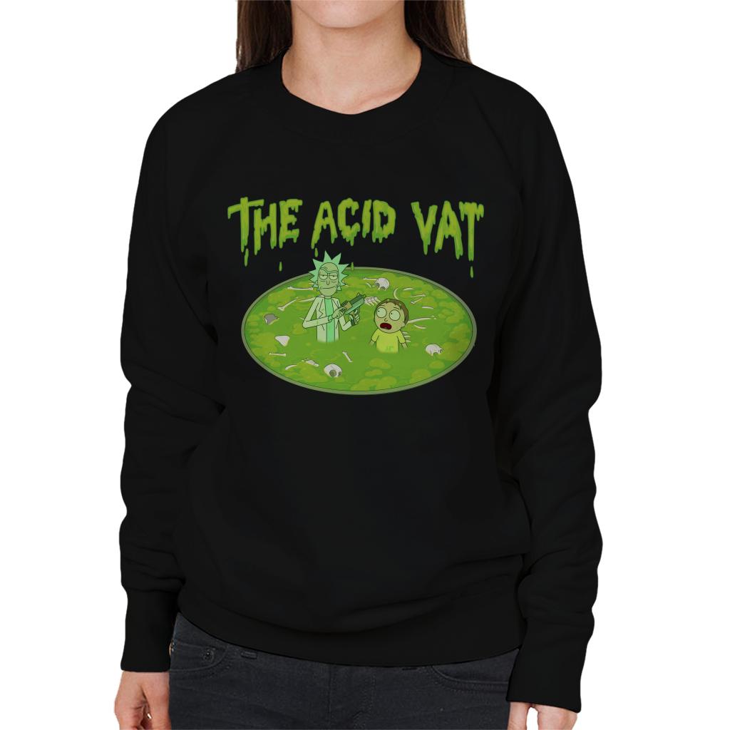 Rick and Morty The Acid Vat Women's Sweatshirt-ALL + EVERY