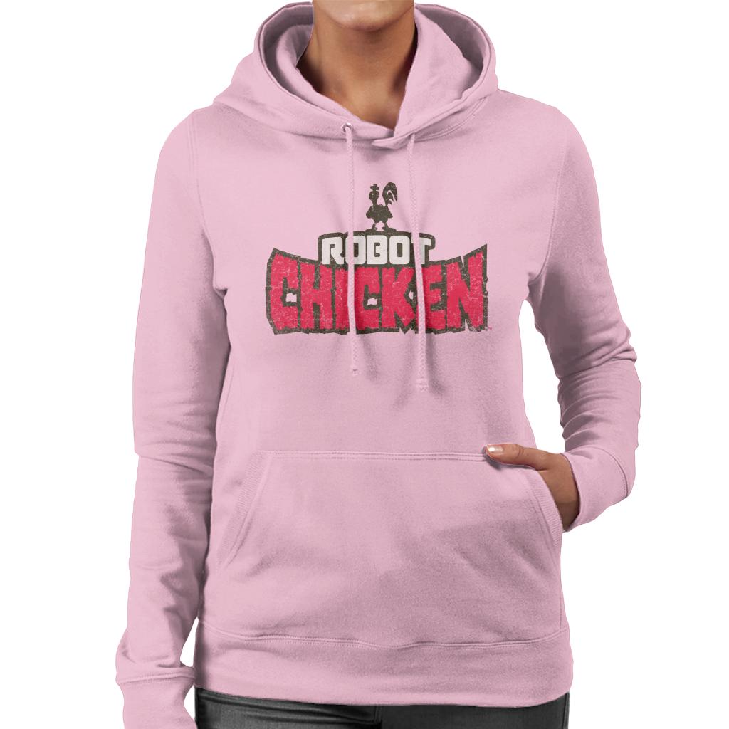 Robot Chicken Classic Logo Women's Hooded Sweatshirt-ALL + EVERY