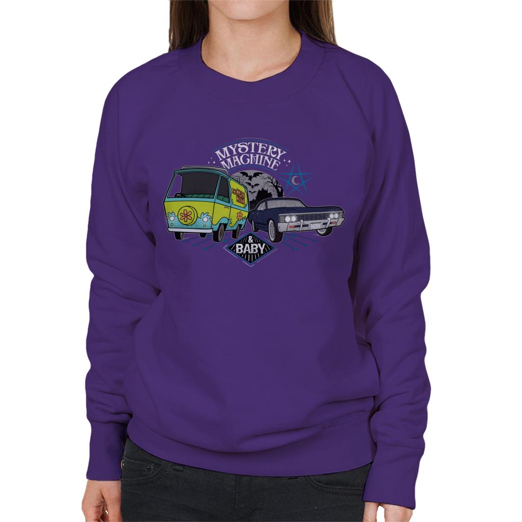 ScoobyNatural Mystery Machine And Baby Women's Sweatshirt-ALL + EVERY