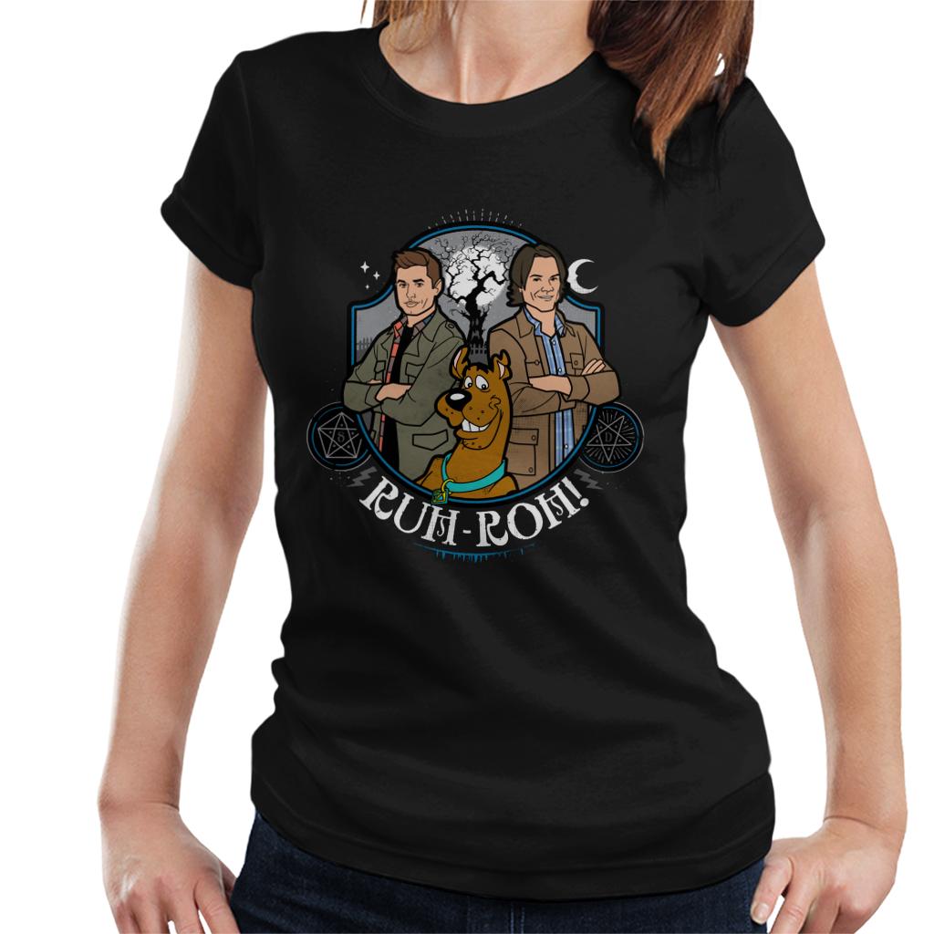 ScoobyNatural Sam And Dean Winchester Ruh Roh Women's T-Shirt-ALL + EVERY