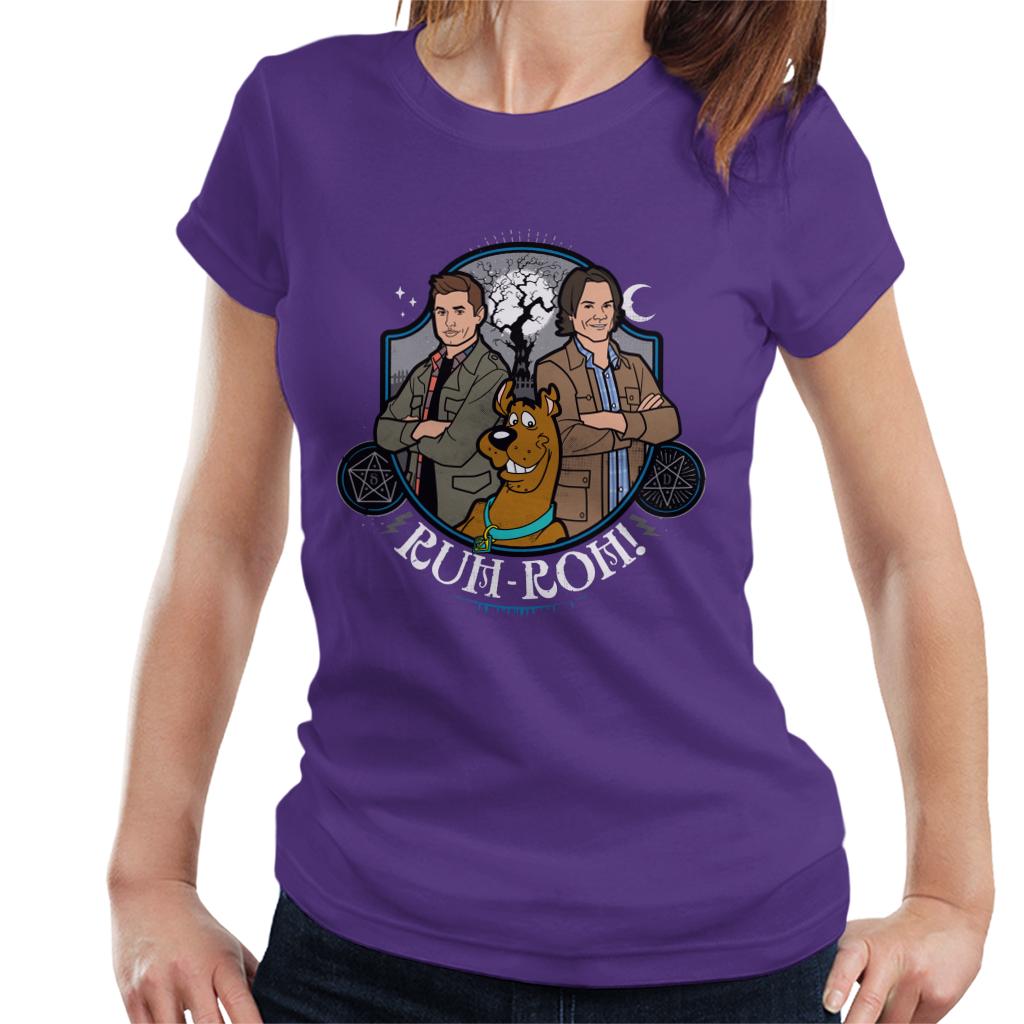 ScoobyNatural Sam And Dean Winchester Ruh Roh Women's T-Shirt-ALL + EVERY