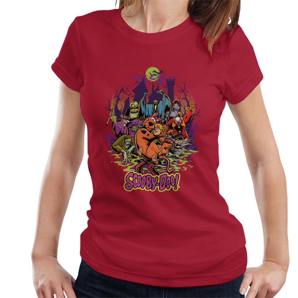 Scooby Doo Halloween Scary Characters Women's T-Shirt-ALL + EVERY