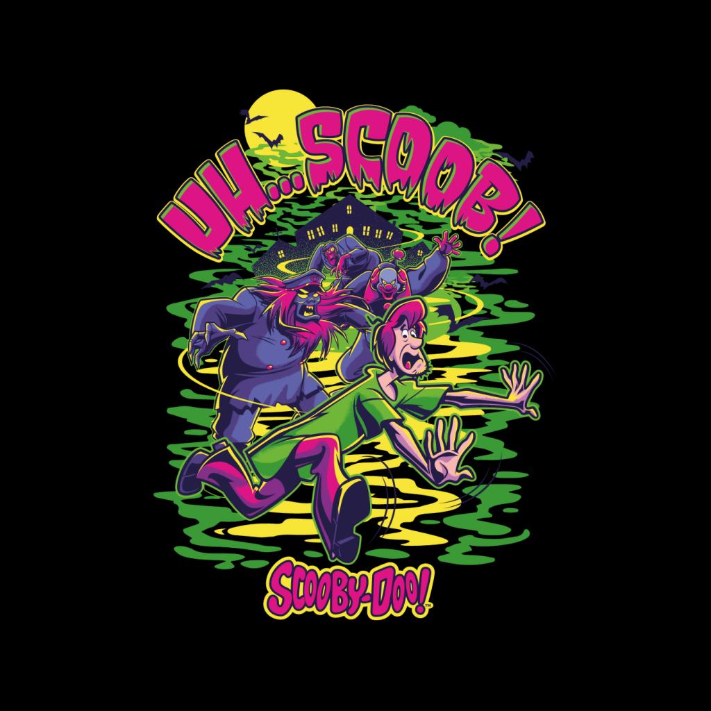 Scooby Doo Halloween Shaggy Being Chased Uh Scoob Women's Sweatshirt-ALL + EVERY