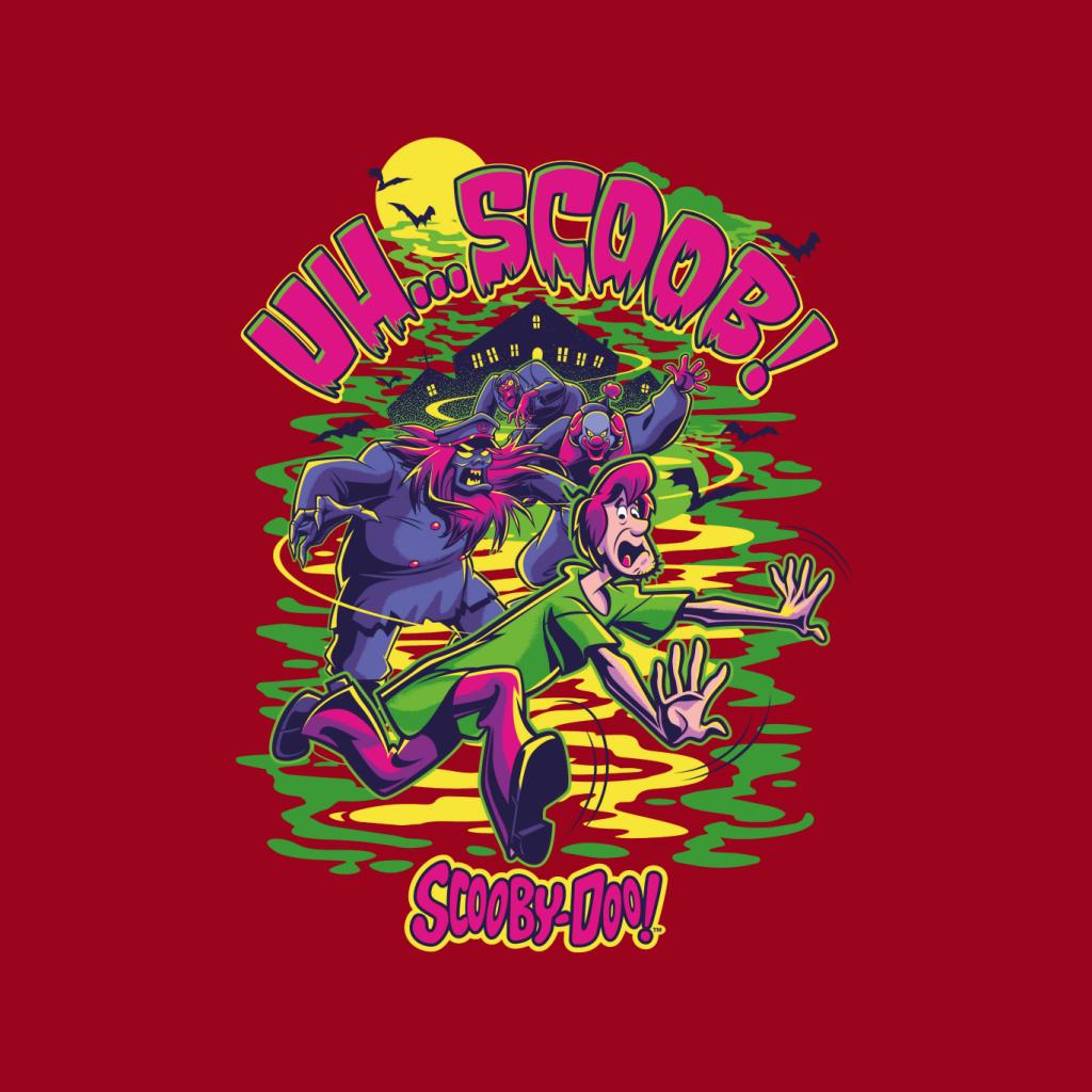 Scooby Doo Halloween Shaggy Being Chased Uh Scoob Women's Sweatshirt-ALL + EVERY