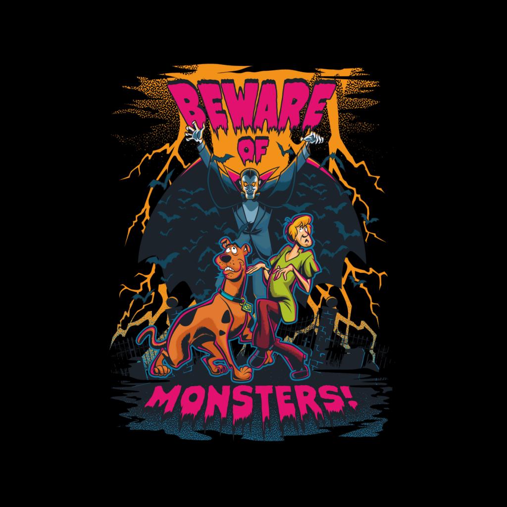 Scooby Doo Halloween Beware Of Monsters Men's T-Shirt-ALL + EVERY