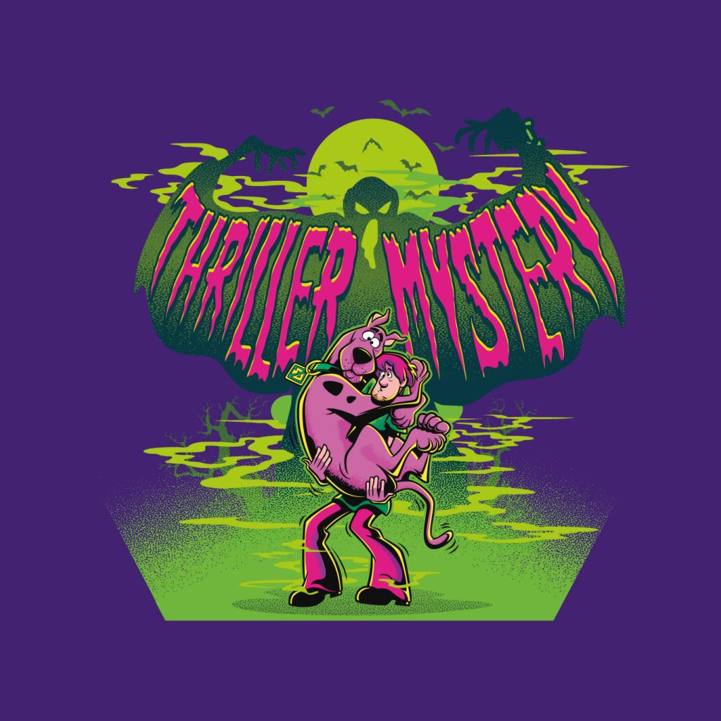 Scooby Doo Halloween Shaggy Thriller Mystery Kid's T-Shirt-ALL + EVERY