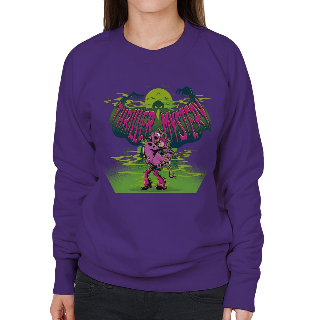 Scooby Doo Halloween Shaggy Thriller Mystery Women's Sweatshirt-ALL + EVERY