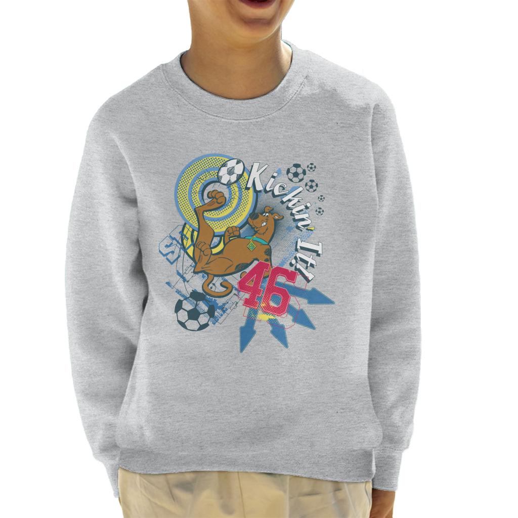 Scooby Doo Football Kickin It Kid's Sweatshirt-ALL + EVERY