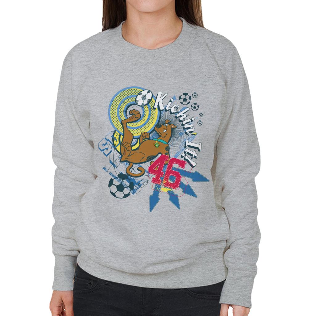 Scooby Doo Football Kickin It Women's Sweatshirt-ALL + EVERY