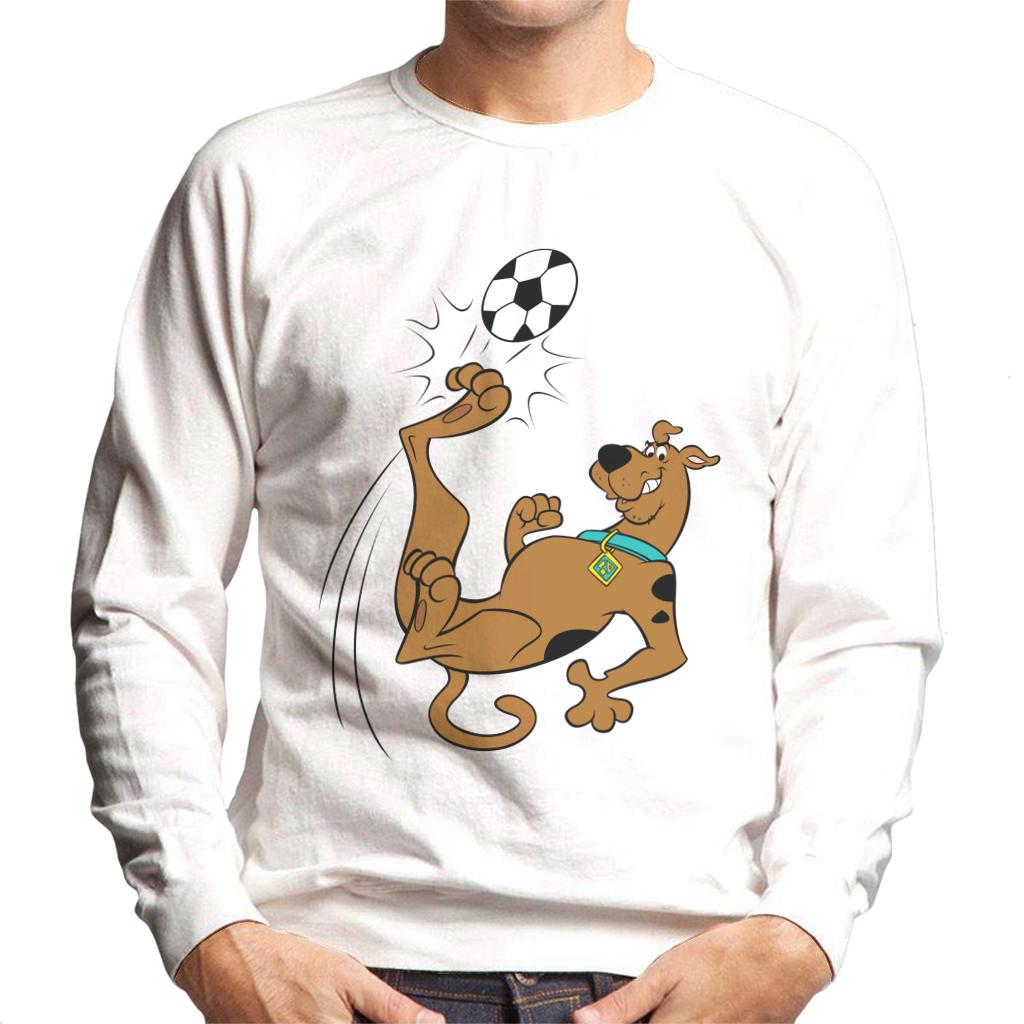 Scooby Doo Football Over Head Kick Men's Sweatshirt-ALL + EVERY