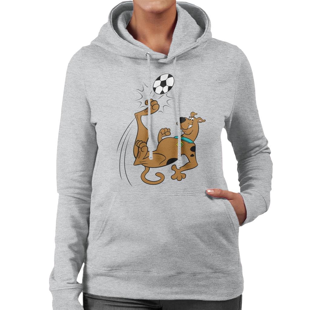 Scooby Doo Football Over Head Kick Women's Hooded Sweatshirt-ALL + EVERY