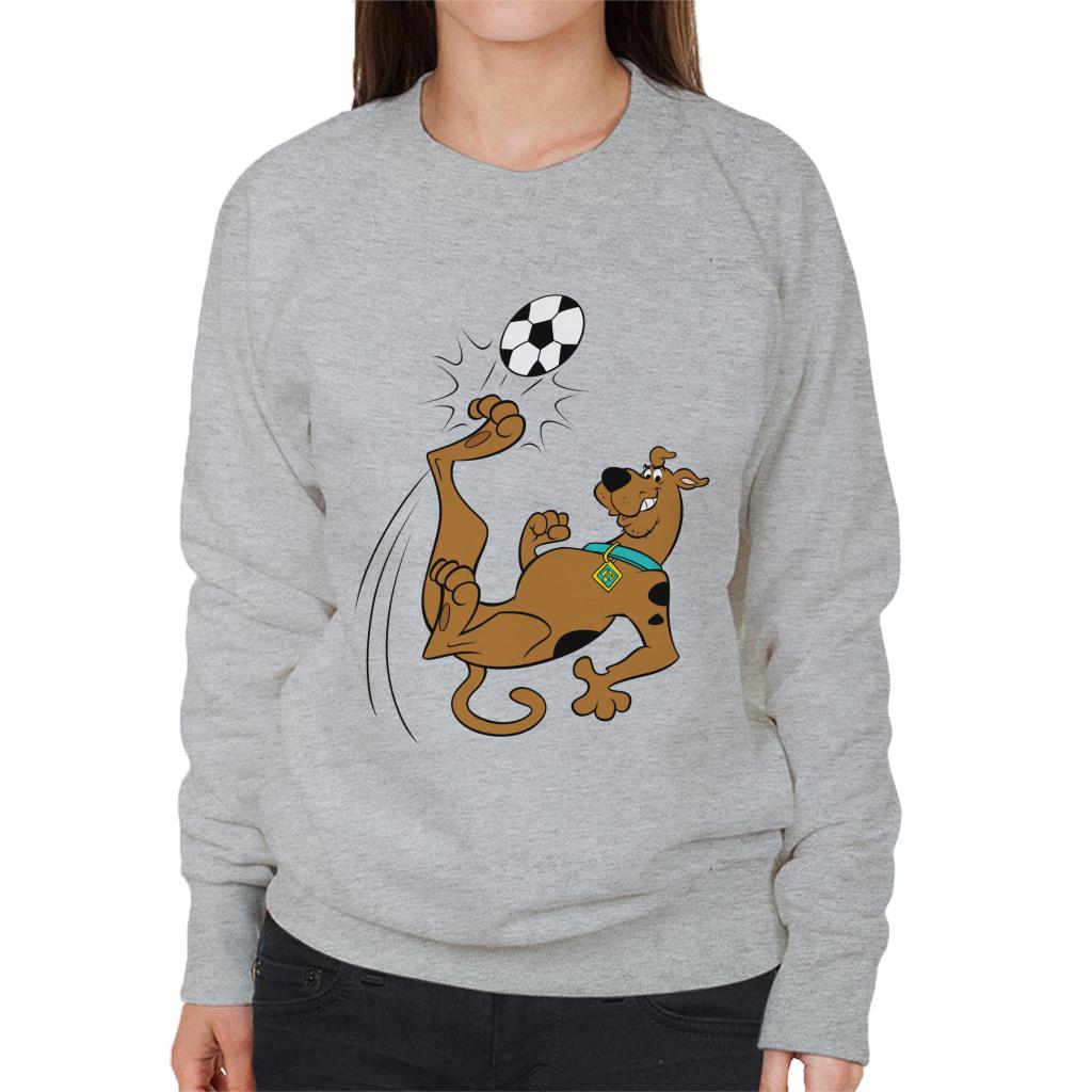 Scooby Doo Football Over Head Kick Women's Sweatshirt-ALL + EVERY