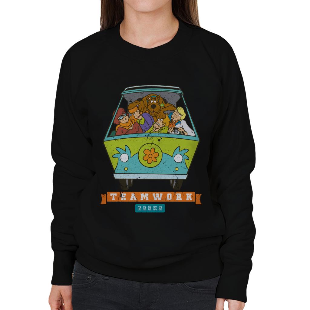 Scooby Doo Sports Teamwork Geeks Women's Sweatshirt-ALL + EVERY