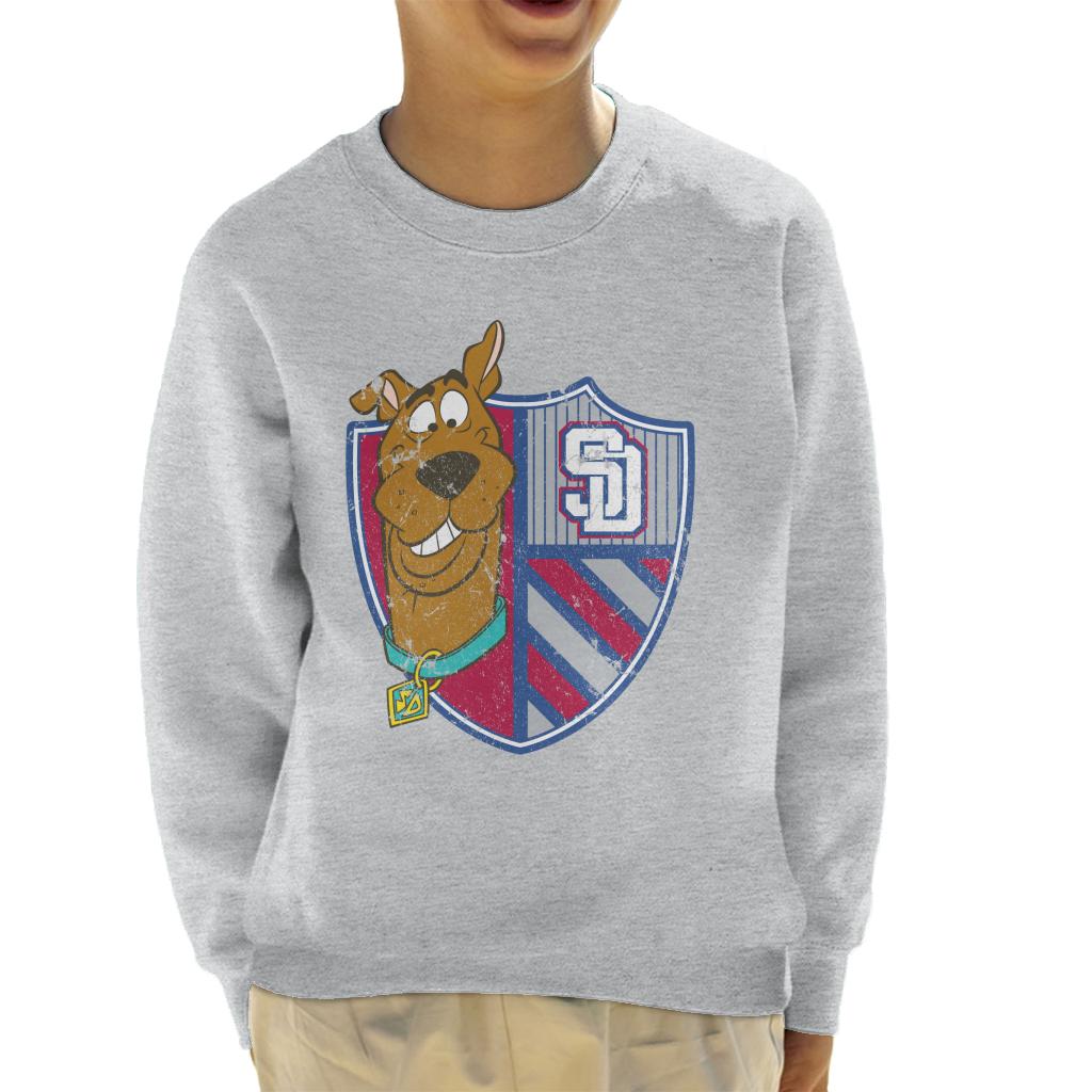 Scooby Doo Sports Crest Kid's Sweatshirt-ALL + EVERY