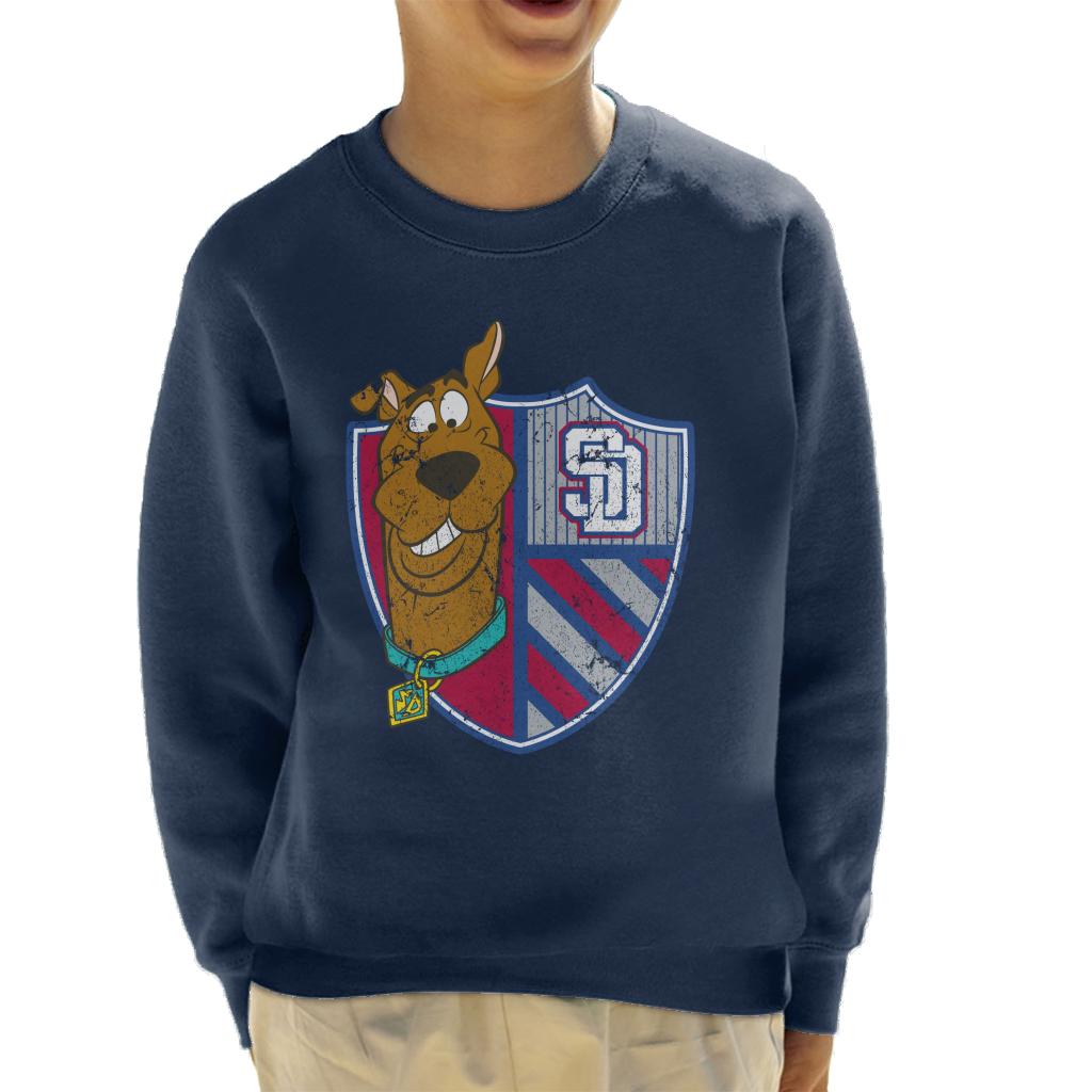 Scooby Doo Sports Crest Kid's Sweatshirt-ALL + EVERY